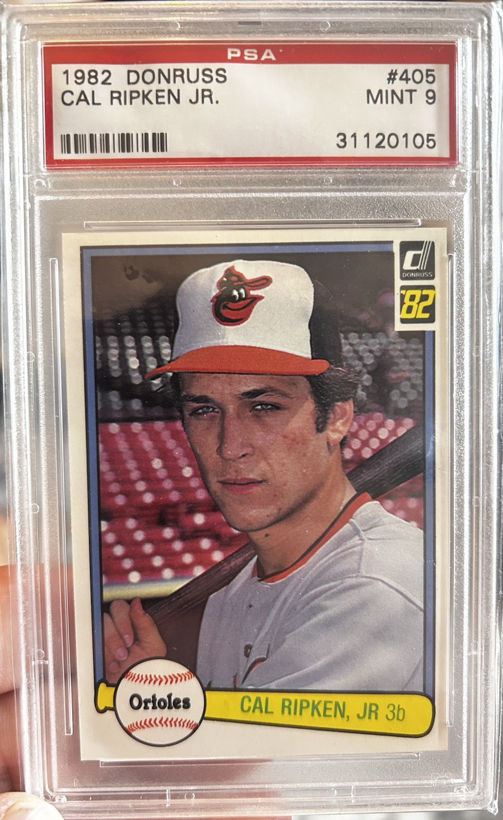 1982 Donruss #405 Cal Ripken Jr Rookie PSA 9 RC Baltimore Orioles