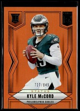 2025 Panini Donruss Elite Aspirations Metallic Orange #171 Kyle McCord /849 RC