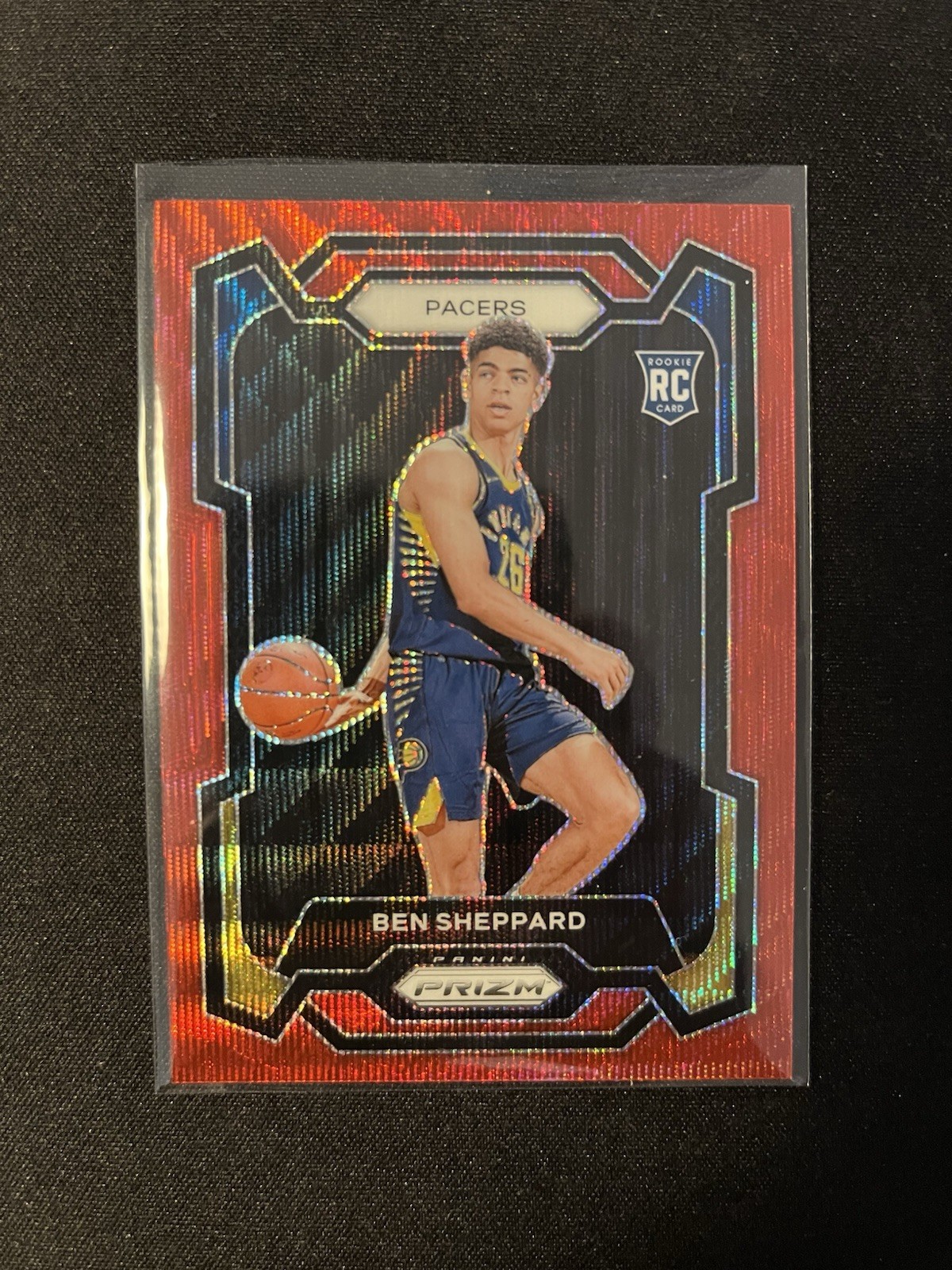 2023-24 Panini Prizm Ruby Wave Prizm Ben Sheppard #172 Rookie RC