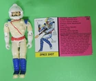 1994 GI JOE SPACE SHOT V1 ACTION FIGURE W/FILE CARD & HELMET