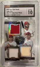 2020 Topps Triple Threads Combos Relic Pujols-Trout-Ohtani #RCC-PTO 7/36