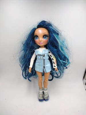 Rainbow High Junior High Doll Skylar Bradshaw 9.5  Blue Hair & Accessories