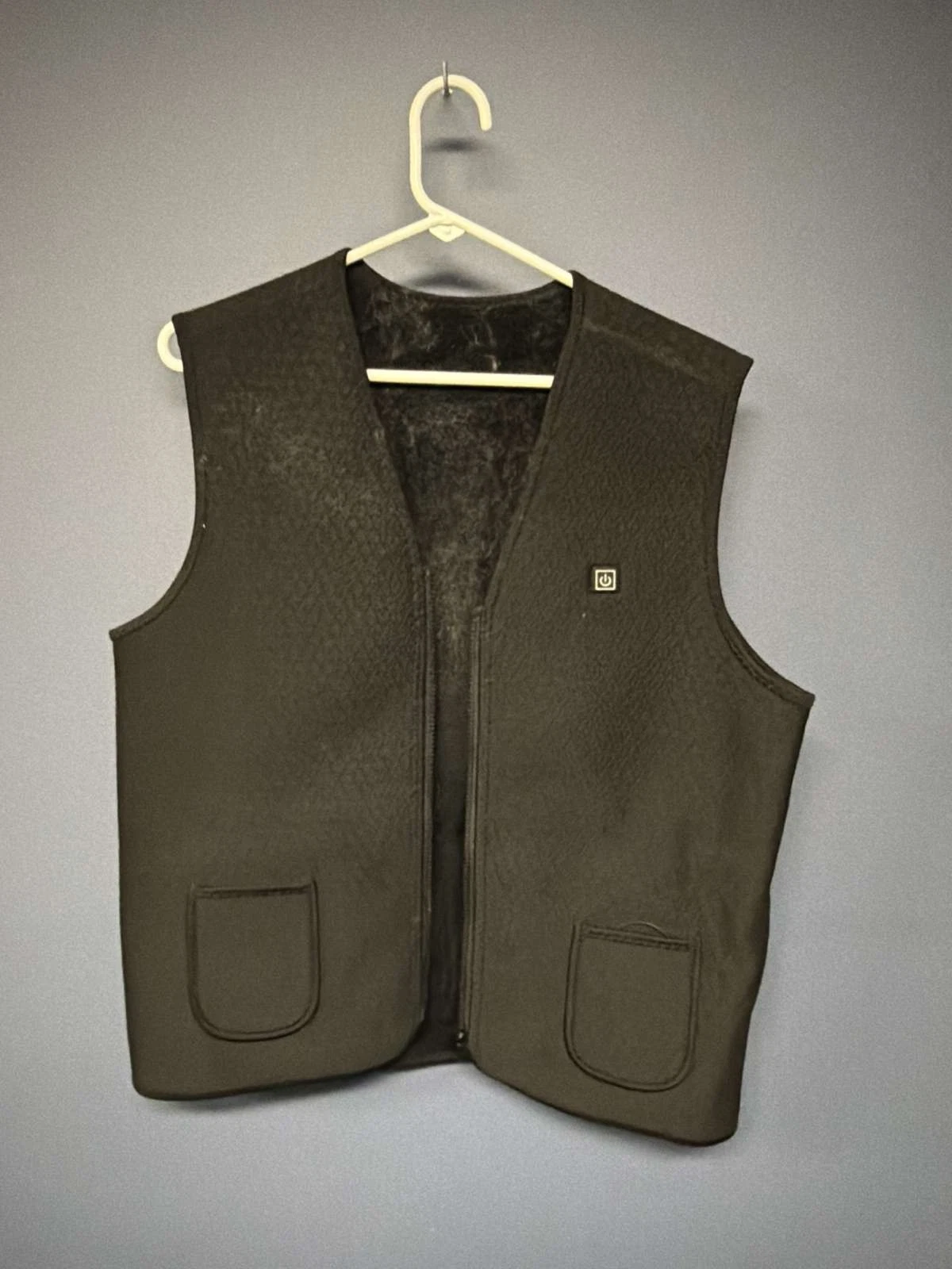 Black Heated Vest XXL USB Power Pocket Lined Battery Not Included