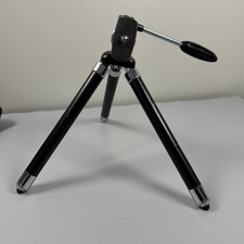 Vintage Hakuba Mini Tripod Black Metal Portable Tabletop Camera Stand with Case