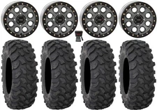 System 3 SB-7 15" Wheels Titanium (4+3) 30" XTR370 Tires RZR Turbo S / RS1