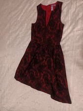 Alya Womens Size XSmall Dress With Beading Red Black 