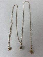 Swarovski Crystal sizable, necklace Jewelry Pendant DICE Gold Tone Plated