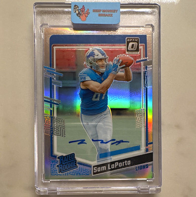 Panini 2023 Donruss Optic Sam LaPorta Lions #237 Rated Rookie RPS Auto /75