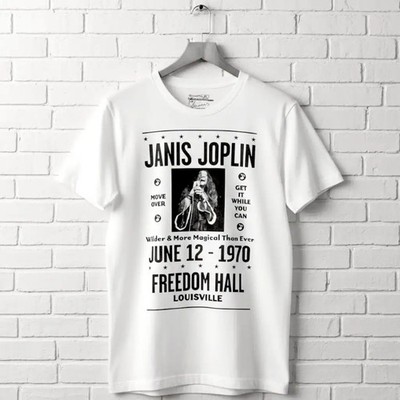 Janis Joplin Louisville Concert 1970 Men's T Shirt Freedom Hall Wilder Magical
