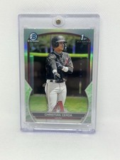 2023 Bowman Chrome Christian Cerda 1st Bowman Lunar Glow Refractor #BCP-56