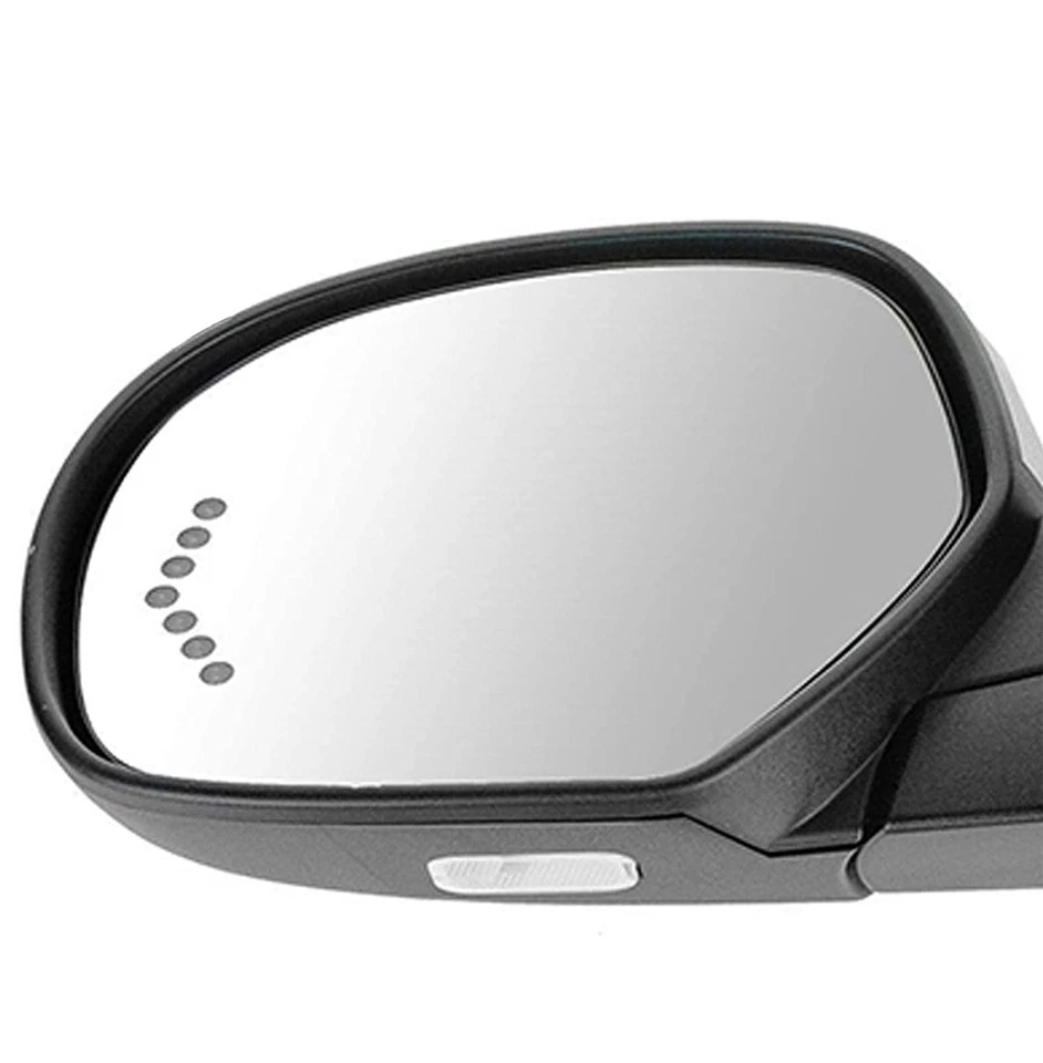 Espejo NEGRO eléctrico plegable memoria térmica charco señal para GM Pickup SUV conductor Foto 2 de 4