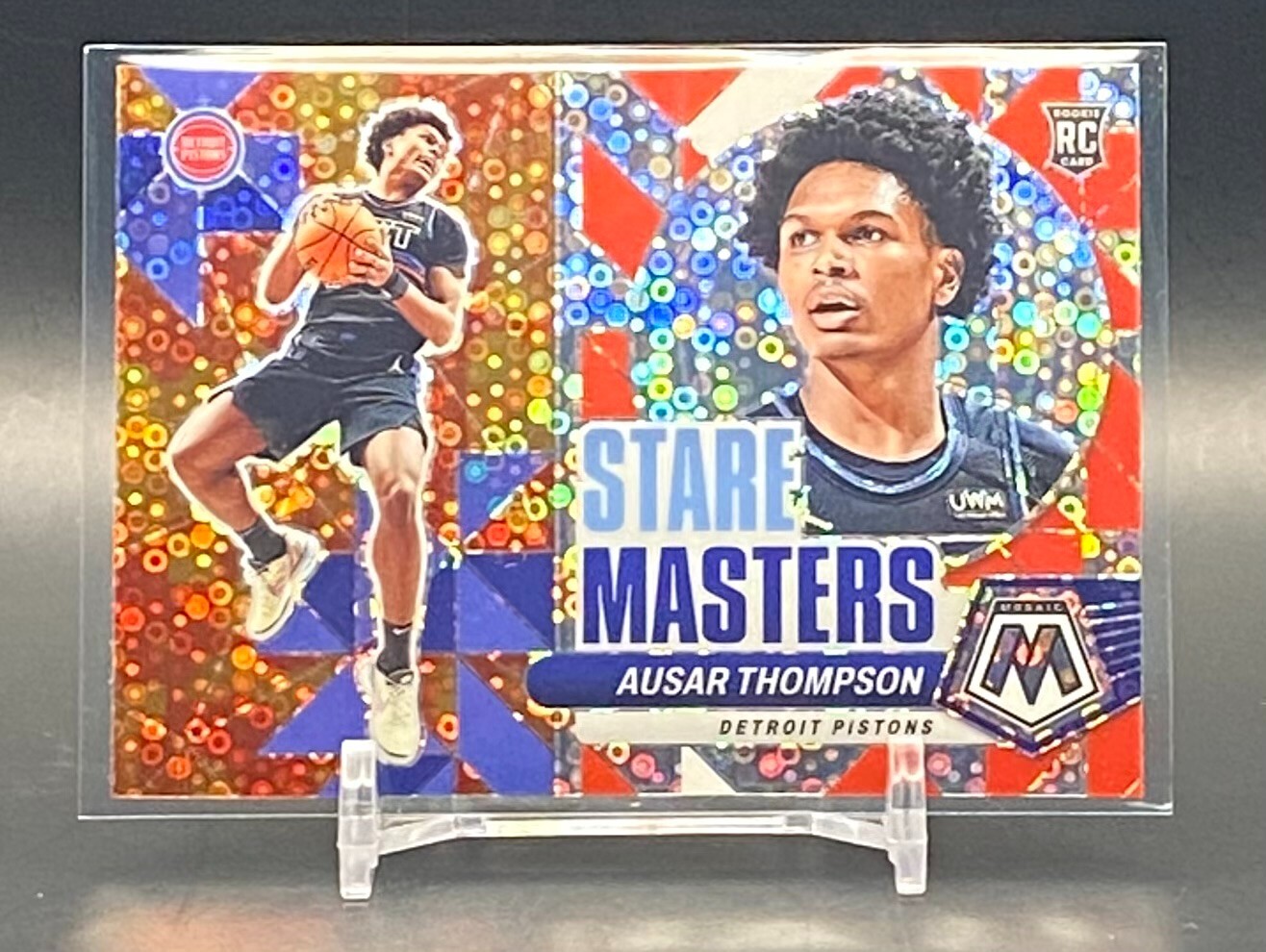 2023-24 Panini Mosaic Ausar Thompson Rookie Stare Masters Fast Break Disco RC #2