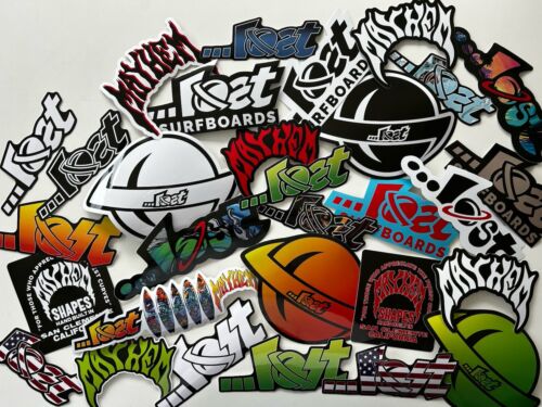 MAYHEM STICKER Lot LOST SURFBOARDS Stickers 10 Lot Florence Volcom Rip Curl