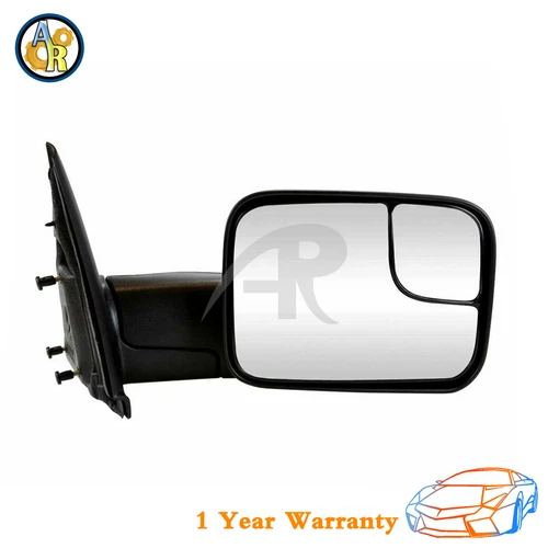★Right Manual Towing View Mirror For 02-09 Dodge Ram 2500 3500 Pickup 6.7L