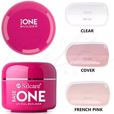 SILCARE Base One Clear Cover French Pink Nude Nail Builder Building UV Gel *NEW*