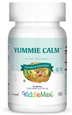 Maxi Health KiddieMax Childrens Yummie Calm Chewable Bubble Gum Flavor - 90 Chew