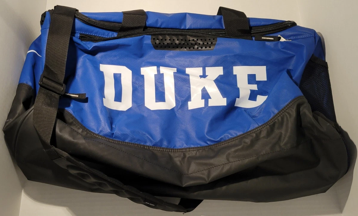 Duke Blue Devils College Nike Adult Gym Training Zip Up Duffle Bag Blue Black