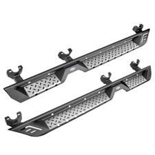 Fit 07-18 Jeep Wrangler Jkjku 4 Door 2pcs Side Step Bar Watainless Steel Plate