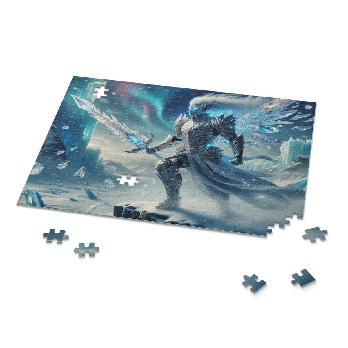 Puzzle (120, 252, 500-Piece) Glacial Crystal Valkyrie Digital Art