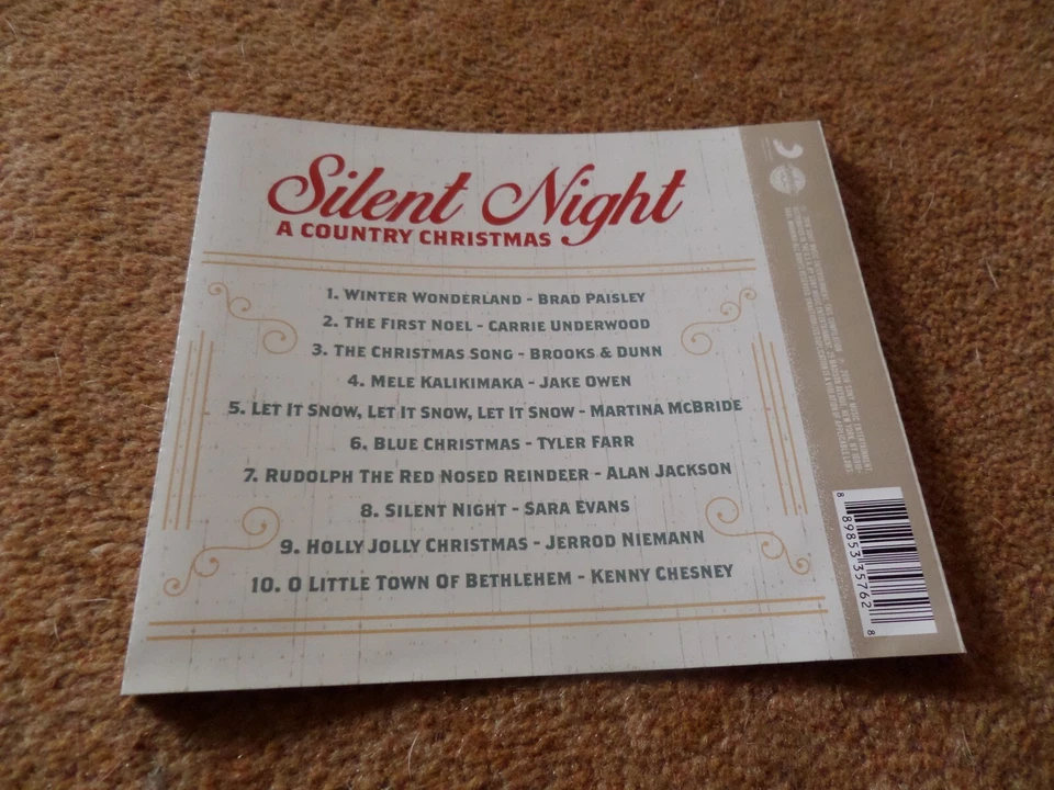 CD ALBUM - SILENT NIGHT A COUNTRY CHRISTMAS BRAD PAISLEY JAKE OWEN ALAN JACKSON - Image 2 of 2
