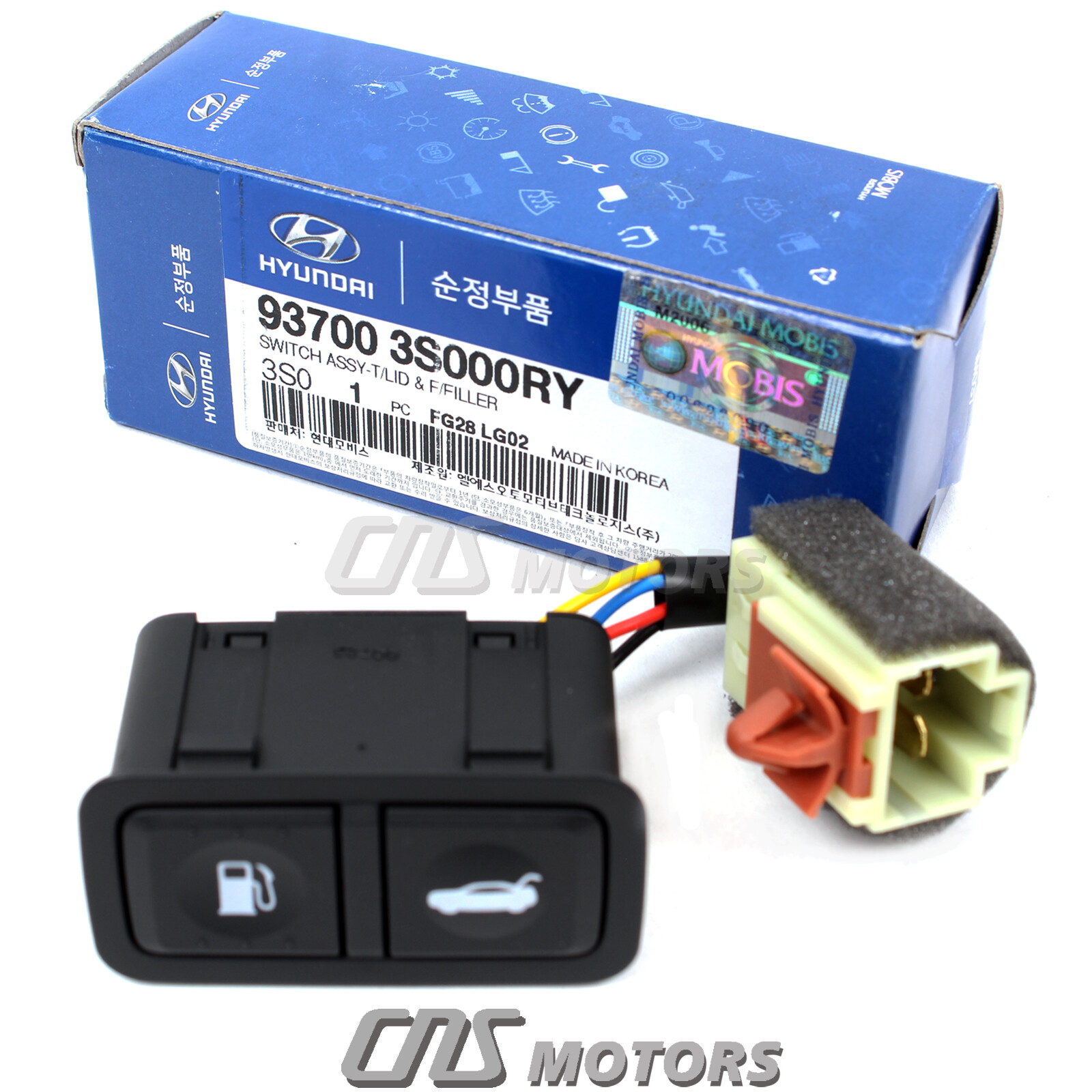 ⭐OEM⭐ Trunk Fuel Door Opener Button BLACK for 1115 Hyundai Sonata