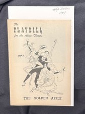 The Golden Apple Playbill Alvin Theatre 1954 NYC Kaye Ballard Stephen Douglass