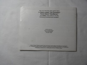 Hoops  manual for Nintendo NES