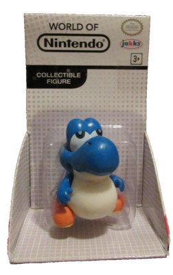 Blue Baby Yoshi World of Nintendo Super Mario 2 1/2'' Figure Jakks Pacific 17 NIP