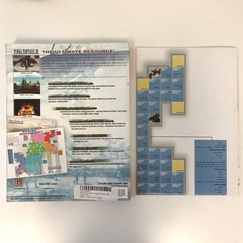 Final Fantasy XII Signature Series Guide Paperback w/Poster Map - Good - Afbeelding 2 van 4
