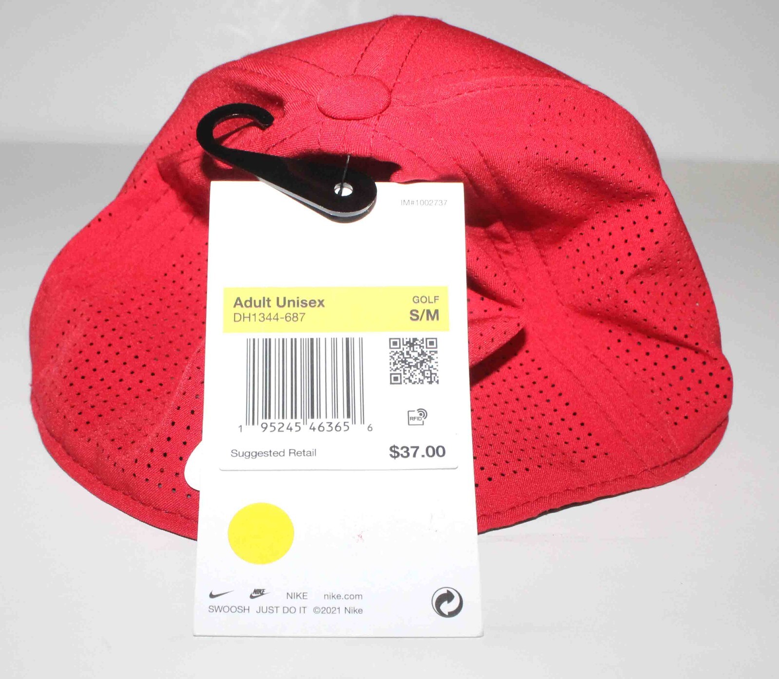 NEW Tiger Woods Nike TW Legacy 91 Stretch Red  Golf Hat Cap Adult Size S/M