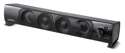 2in1 PC Speakers & Soundbar Stereo Computer Laptop LED Illuminated USB 6W AUX HQ - Afbeelding 12 van 12