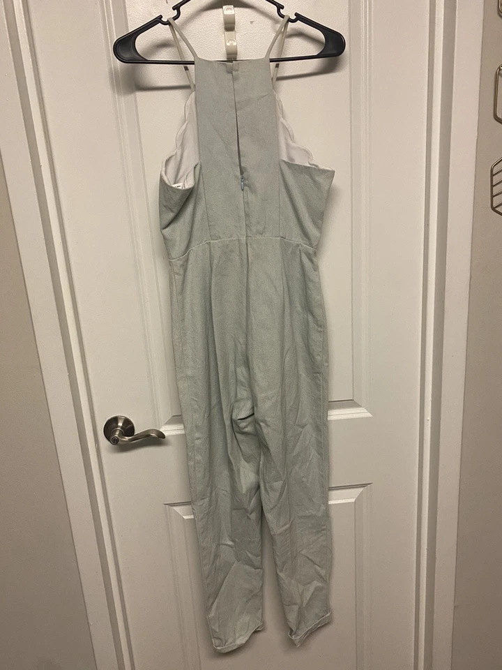 Mono BCBG azul pálido/verde talla 2 con bolsillos Foto 4 de 4