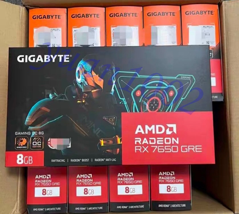 NEW Gigabyte AMD RX 7650 GRE GAMING OC 8G GDDR6 Graphics card Fast