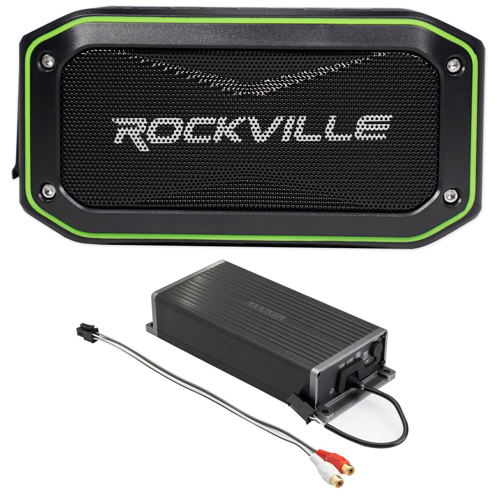 Моноусилитель Kicker KPX5001 мощностью 500 Вт для мотоцикла UTV Sub Amp Bluetooth-динамик