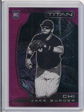 2022 Chronicles #13 Jake Burger Titan Purple Mojo Prizm RC Rookie 34/99