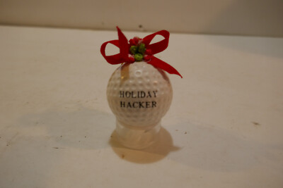 Golf Ball Ornament White Golf Ball Holiday Hacker Sports Christmas Hanging