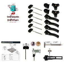 Universal Replacement Parts for Hard Tri-Fold Tonneau Cover - 6* T-Bolts, Rea...