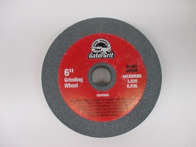 Ali Gator Grit  Grinding Wheel 6'' x 1'' Extra Coarse 80 Aluminum  (GW048-C)