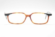 Vintage Flair 31 55 15 145 Brown Black Oval Glasses Eyeglasses NOS