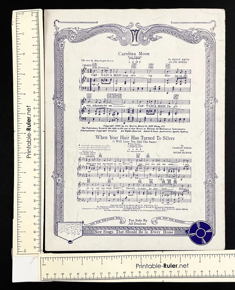 Somebody Loves You 1932 Morton Downey VTG Sheet Music Piano Uke Banjo Tobias - Image 3 of 3