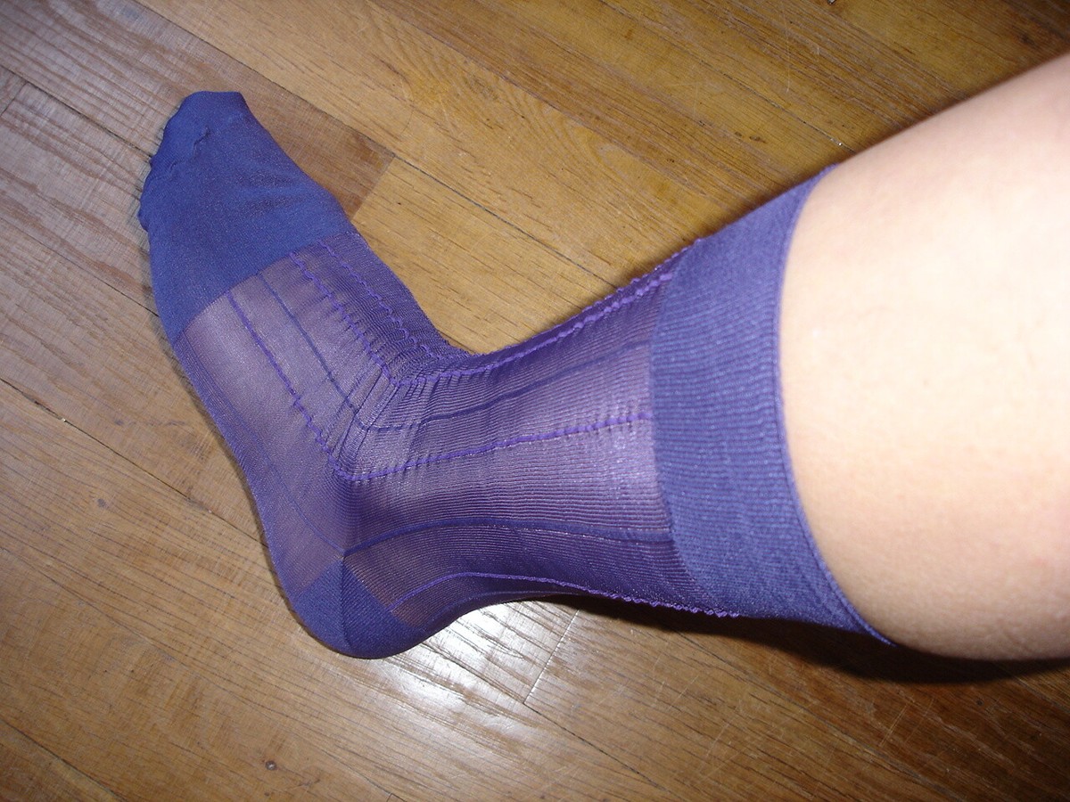 Lot De 6 Paires Chaussettes Nylon Transparent Bleu Marine - Taille 40/43 - Neuf Avec étiquettes