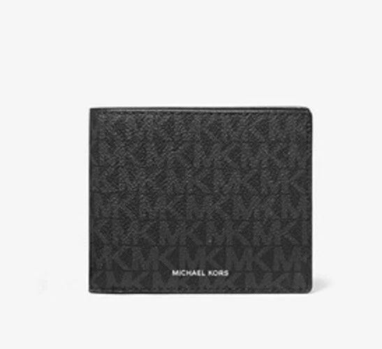 Michael Kors Signature Printed Slim Billfold Wallet