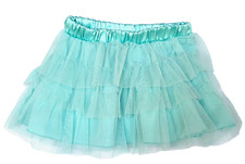 Danskin Freestyle Girls Size 6/6X Skirt Layered Ruffles Aqua Dance Tutu Pretend