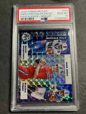 2020 PANINI MOSAIC SILVER PRIZM GEM MINT PSA 10 FLEA FLICKER JOSH ALLEN BILLS