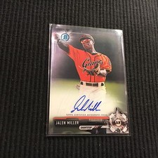 2017 BOWMAN JALEN MILLER *CHROME PROSPECT AUTO*  SAN FRANCISCO GIANTS