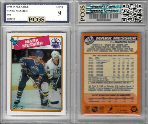 Mark Messier #93 1988 O-Pee-Chee card