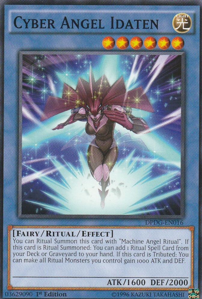 yugioh cyber angel cards Yu-Gi-Oh! - Idaten - LED4-EN019 - Legendary Duelists: Sisters of The Rose - 1st Edition Mint / near mint condition trading card Cyber Angel and generic Ritual