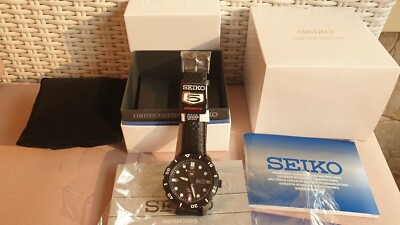 SEIKO 5 Sports SRP721K1 Automatic Black Leather LIMITED Edition