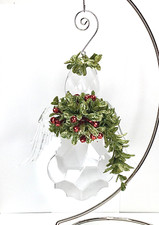 Ganz Original Large Acrylic Mistletoe Angel Ornament - 6" tall