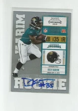 2010 Playoff Contenders #125 Deji Karim  RC Auto   E51A